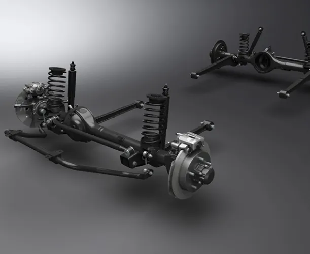 Jimny Rigid Axle suspension with coil spring